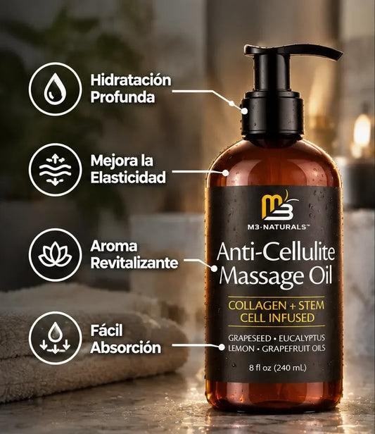 Aceite Anticelulitis | Células Madre + Colágeno