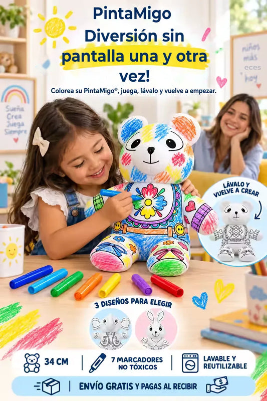 PintaAMigo® | Peluche para pintar lavable